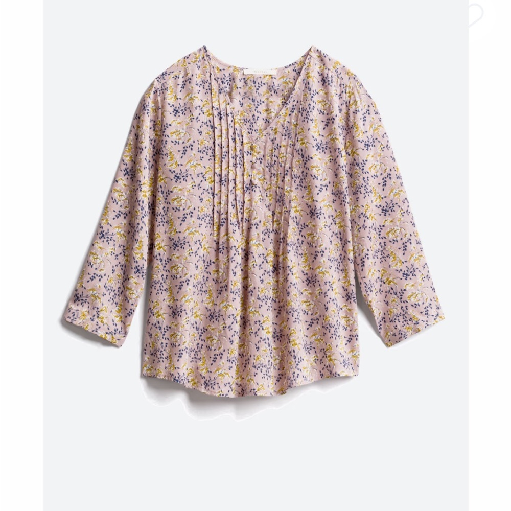 Fun 2 Fun Floral Purple and Yellow Blouse